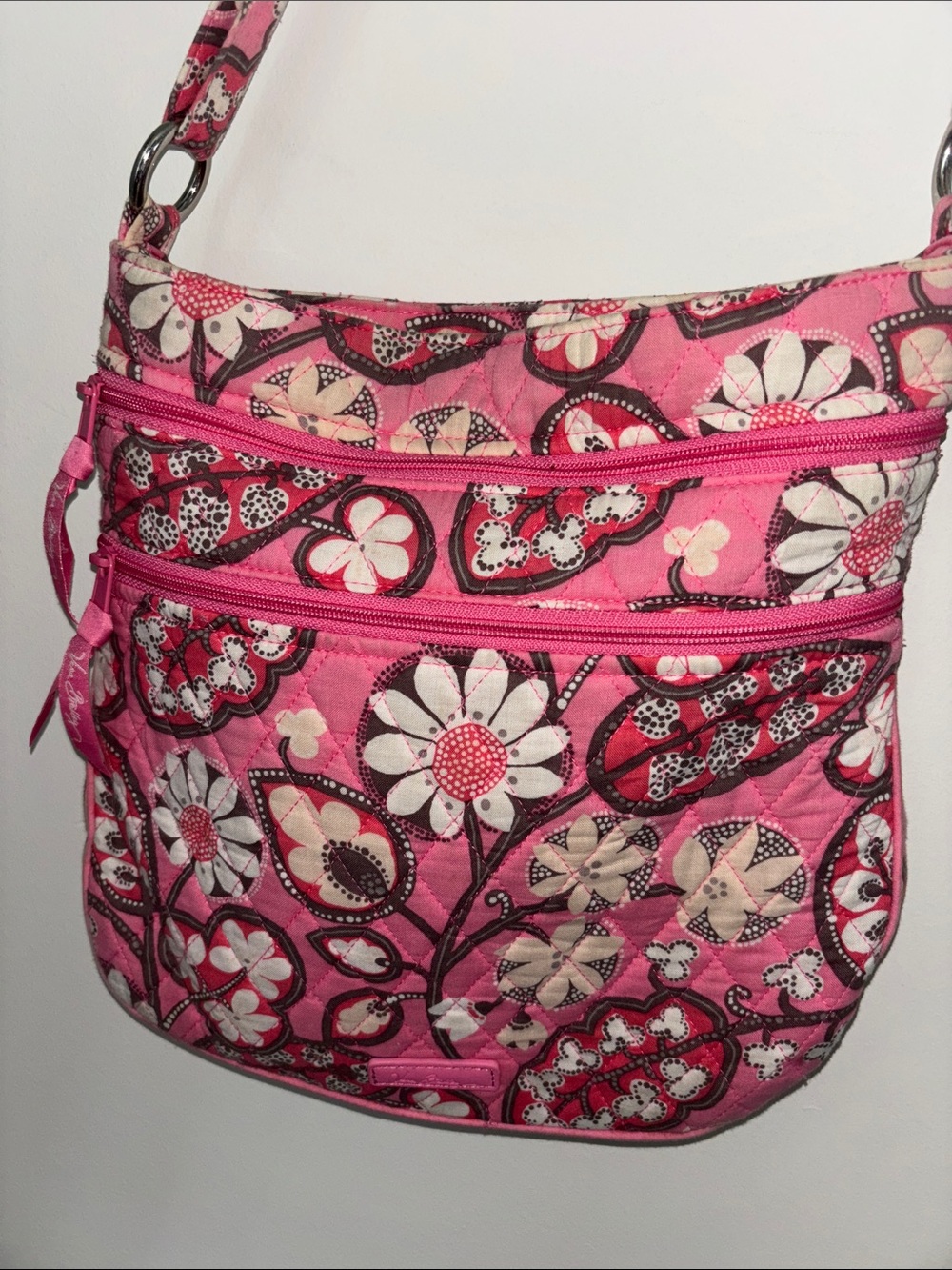 3 PC SET Vera Bradley Pink Crossbody Bag, wallet & coin purse